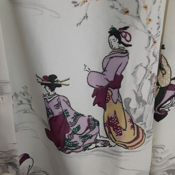 Vintage Rare Asian Blouse &button Up Duo Versatile Unique - Picture 10 of 12